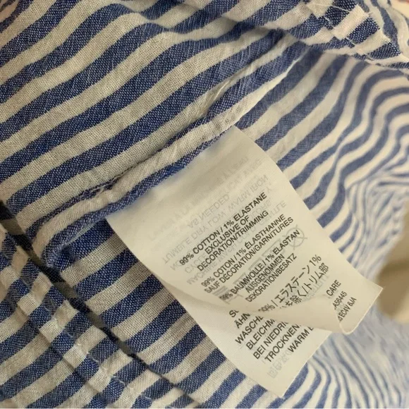 J Crew Blue Stripe Swim Coverup - Picture 6 of 7